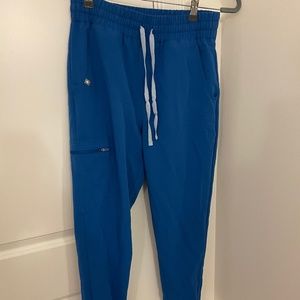 Women's FIGS Royal Blue Zamora - High Waisted Scrub Pants - S / Royal Blue